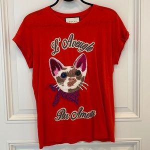 Gucci  orange T shirt, size M